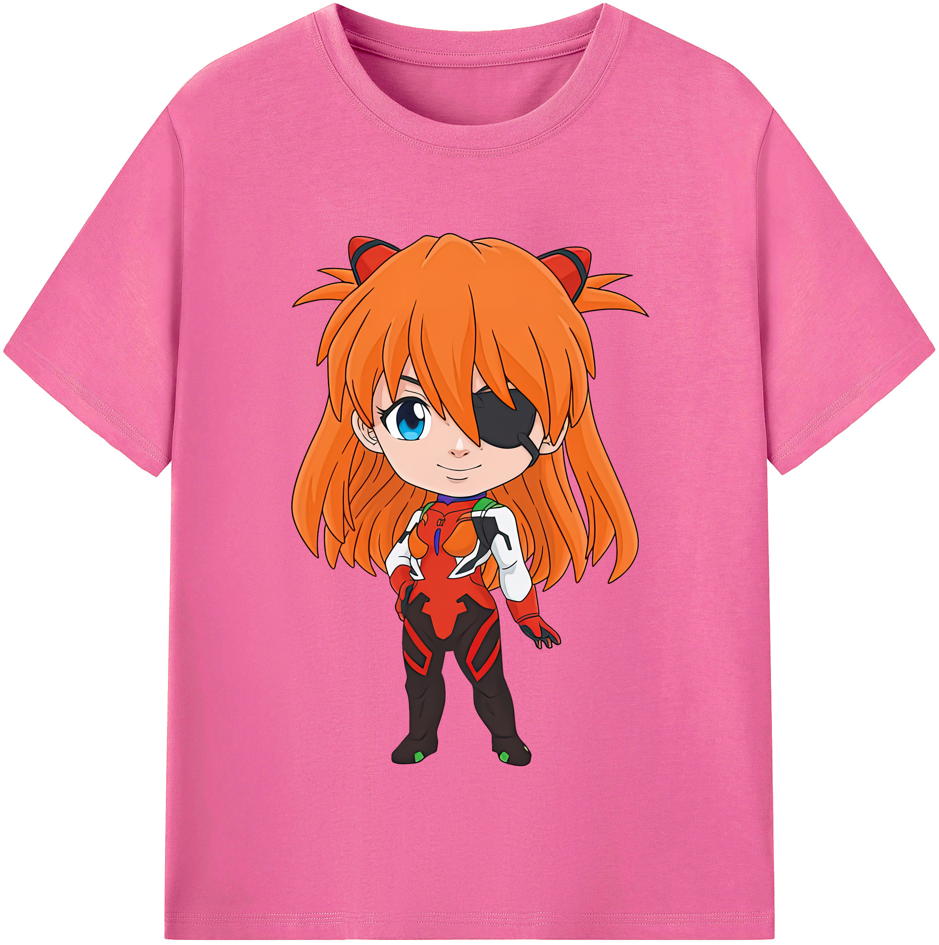 （画像用） EVA 新世紀エヴァンゲリオン レディースカジュアルプリントTシャツ（綿100％）